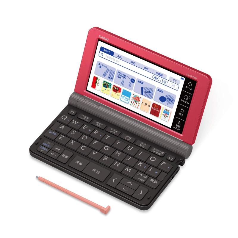 CASIO 電子辞書 EX word XD-G7300 レッド 中国語 中古】【非常に良い
