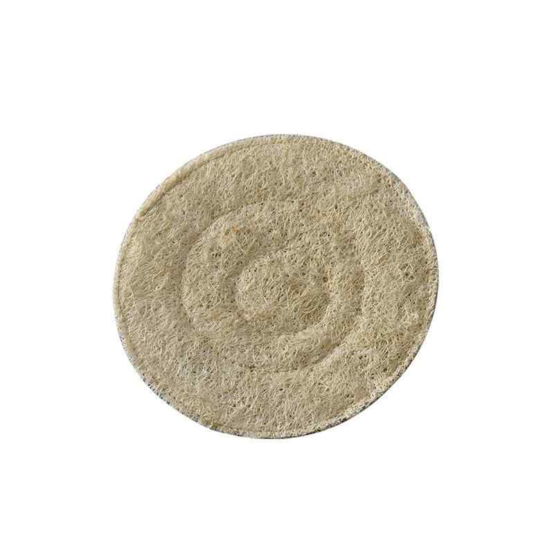 茶道アクセサリー ヘチマ レトロ ティーマット 中式 手作り コースター 茶托 断熱パッド ポットホルダー(3)