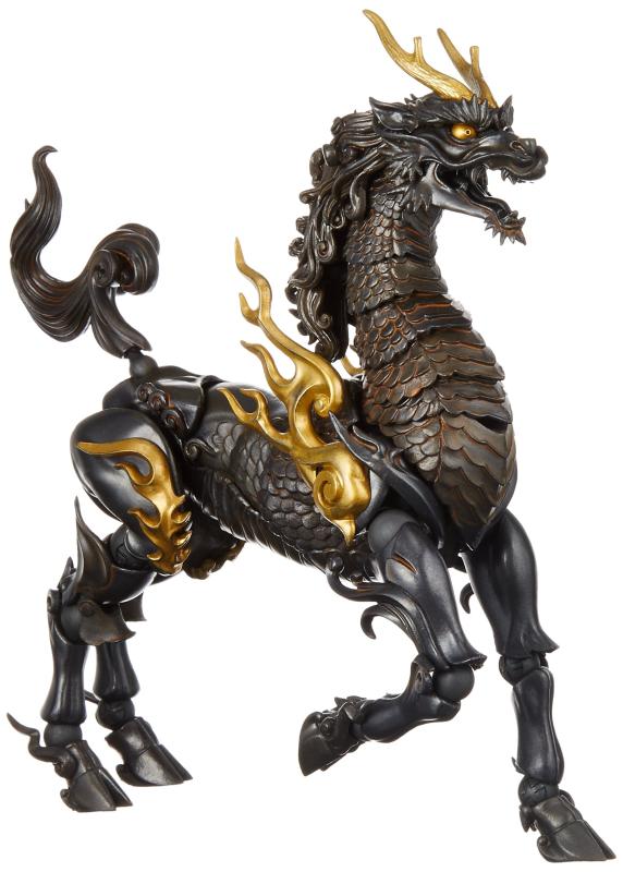 【中古】タケヤ式自在置物 麒麟 鉄錆地調版 ノンスケール ABS&PVC製 塗装済み可動フィギュア KT-001(3.0)