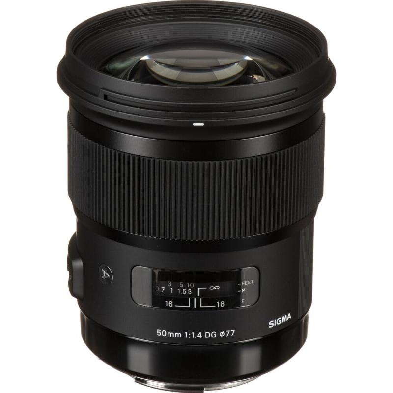 【中古】シグマ(Sigma) レンズ 50mm F1.4 DG HSM Canon キヤノン EFマウント 単焦点 標準 フルサイズ ..