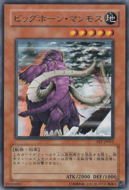 【中古】【シングルカード】 ビッグホーン・マンモス FET-JP015-R 遊戯王OCG FLAMING ETERNITY【フレイミング エターニティー】