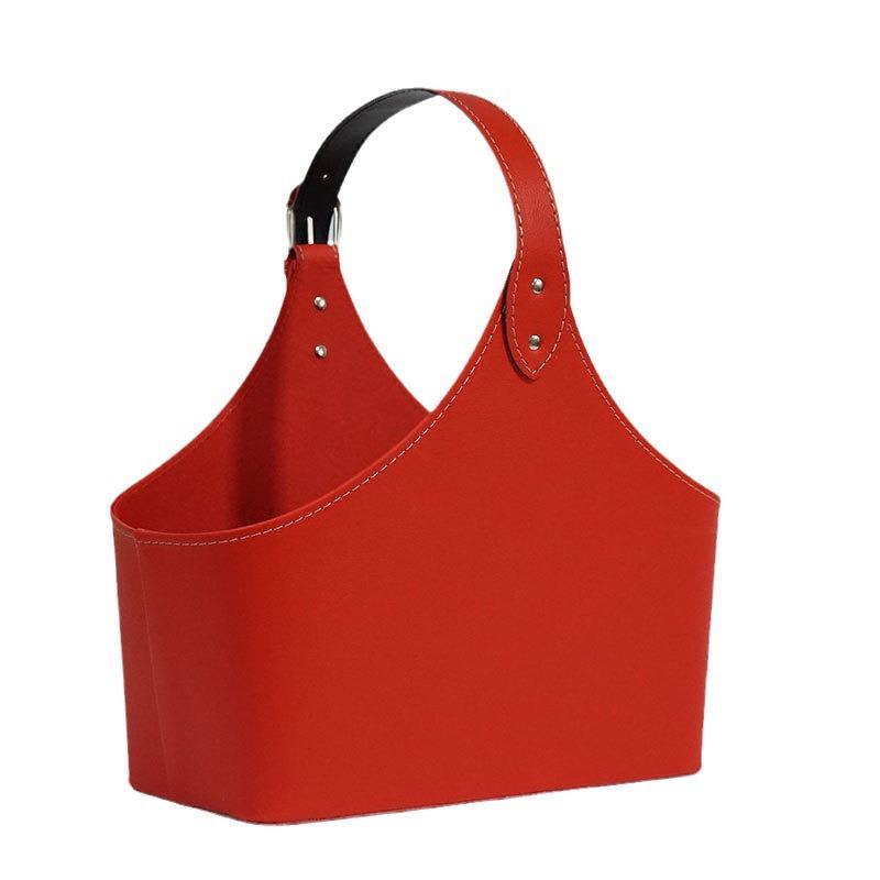 かご バスケット レザー 花かご PU 収納かご フルーツバスケット ギフト 手提げ 贈り物(x20)