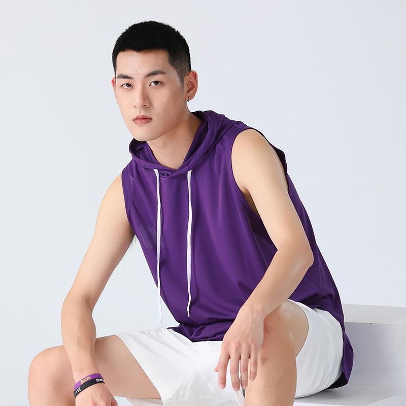 ベスト 男性用 ノースリーブ Tシャツ スポーツ トレーニング ウェア ポリエステル 運動着 ランニング ..