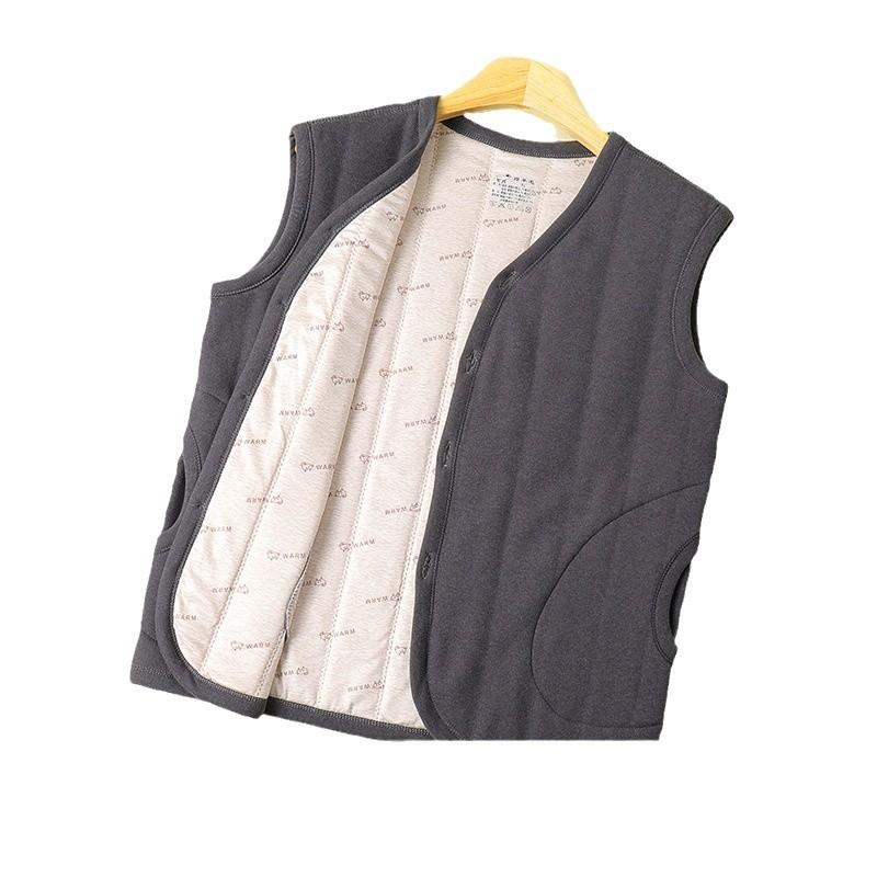 ベスト 男性用 者 羊毛 保温 防寒 チョッキ 暖かい シニア 父親 敬老の日 冬