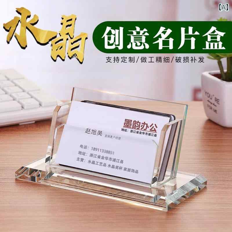 名刺入れ クリスタル アクリル 名刺
