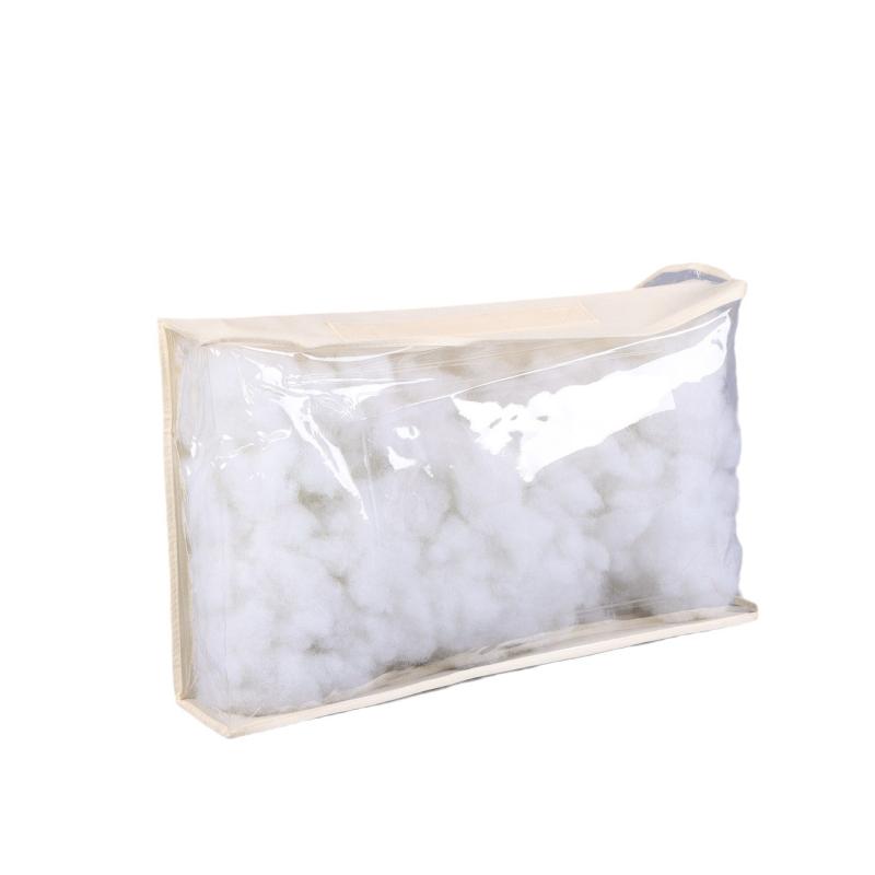 バッグ 不織布 包装袋 枕 ピロー 寝具 PVC 手提げ ジッパー袋(x100)