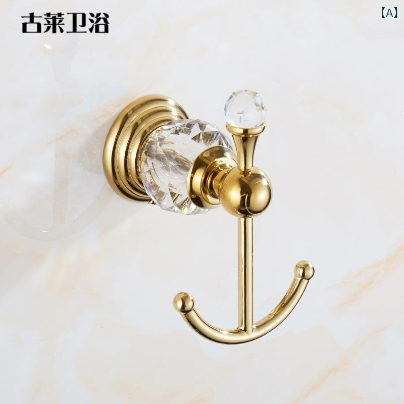 衣類フック シングル ゴールド 壁掛け コートフック 帽子掛け ステンレス 真空メッキ加工