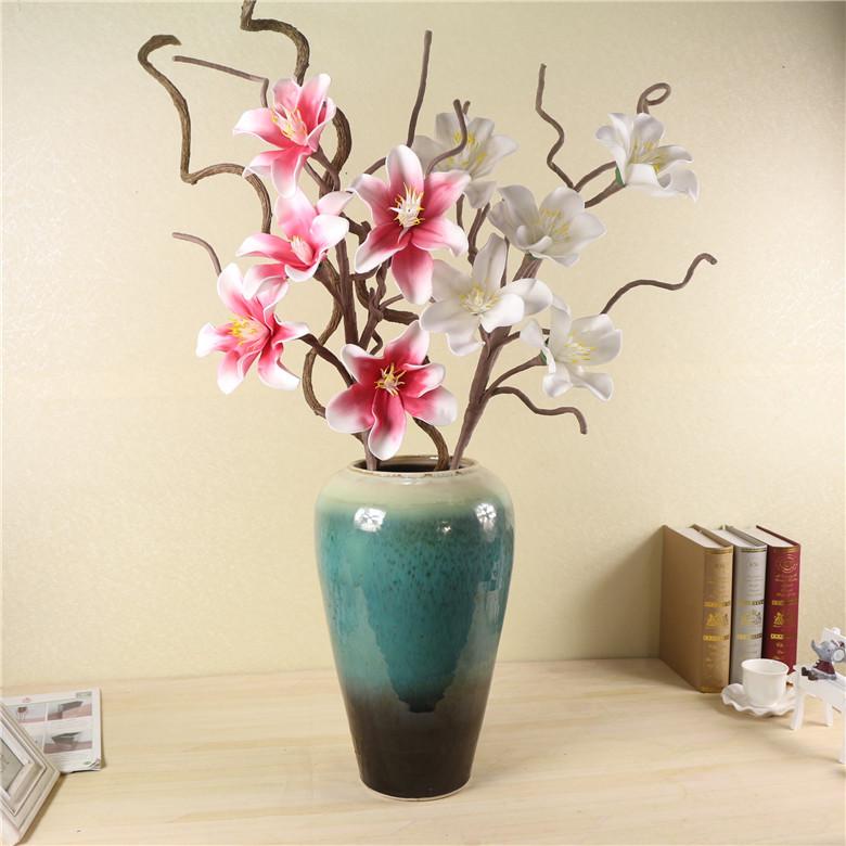 造花 式 EVA ショールーム装飾 フォーム PU 百合 白 赤