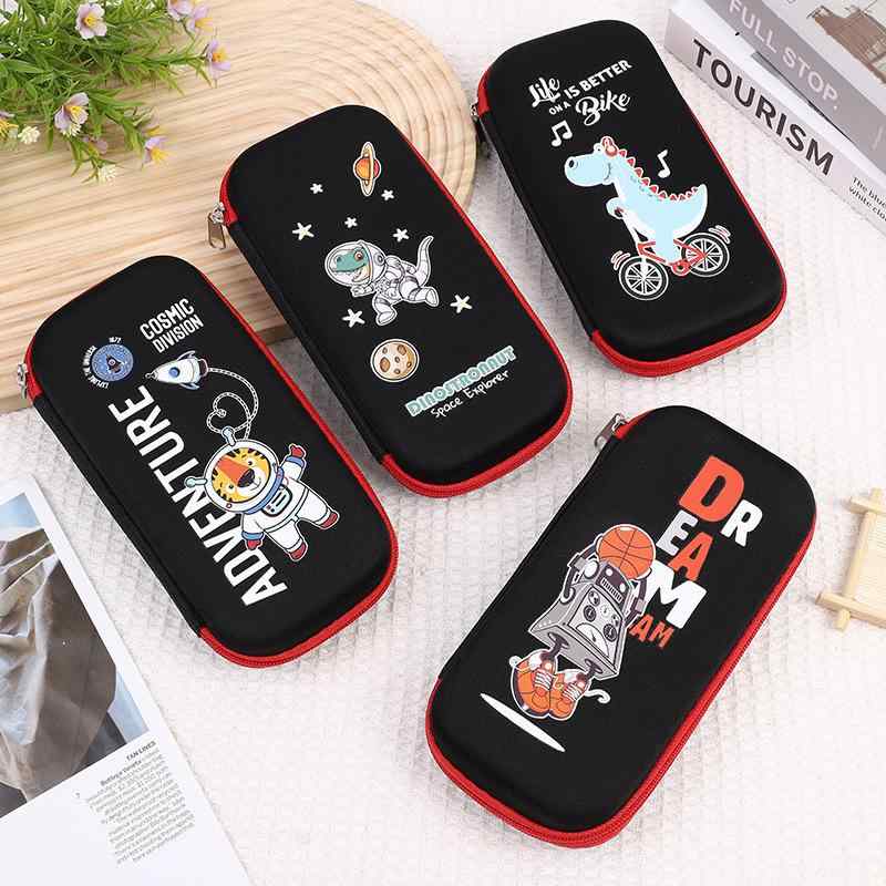 ペンケース 小学生 キッズ カートゥーン ロボット 宇宙飛行士 恐竜 かわいい EVA 筆箱 学校 景品 消防..