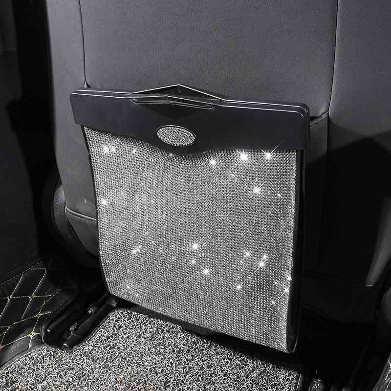 ゴミ箱 車載 レザー調 折りたたみ式 車用 ダストボックス 後部座席 収納 車載 ゴミ袋 ホルダー付き 汎用(x2)