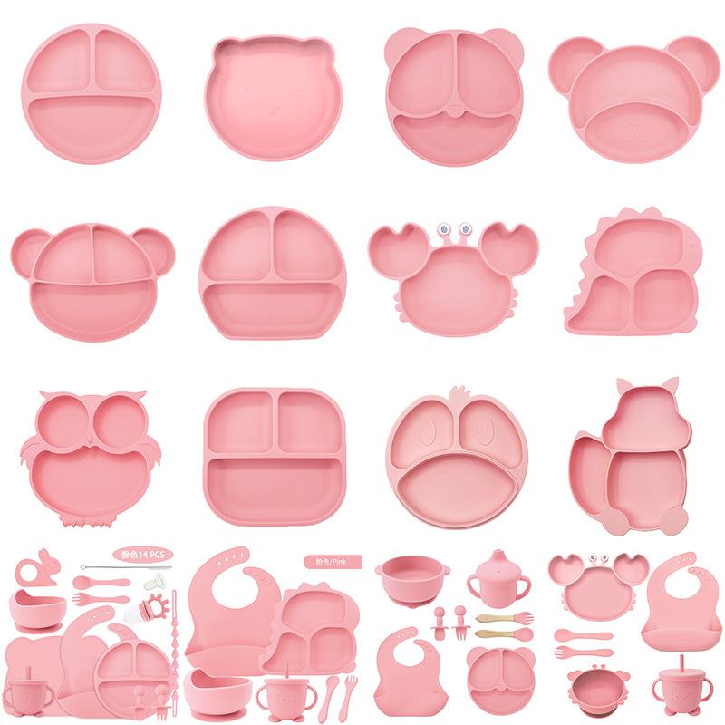 子供用 シリコン製 ランチョンマット 大判 厚手 滑り止め かわいい クマ柄 ベビー 食事マット テーブルマット 9色展開 グレー ブルー 薄紫 カーキ オレンジ レッド マスタード ピンク スモーキーグレー アーミーグリーン オフホワイト(x2)