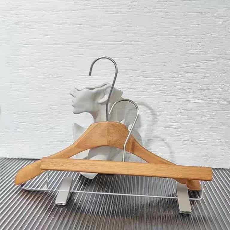 衣架 男性用 木製 ブナ材 ハンガー ラック 衣類収納 コート スーツ ジャケット用 型崩れ防止 胡桃色 原木色(x10)