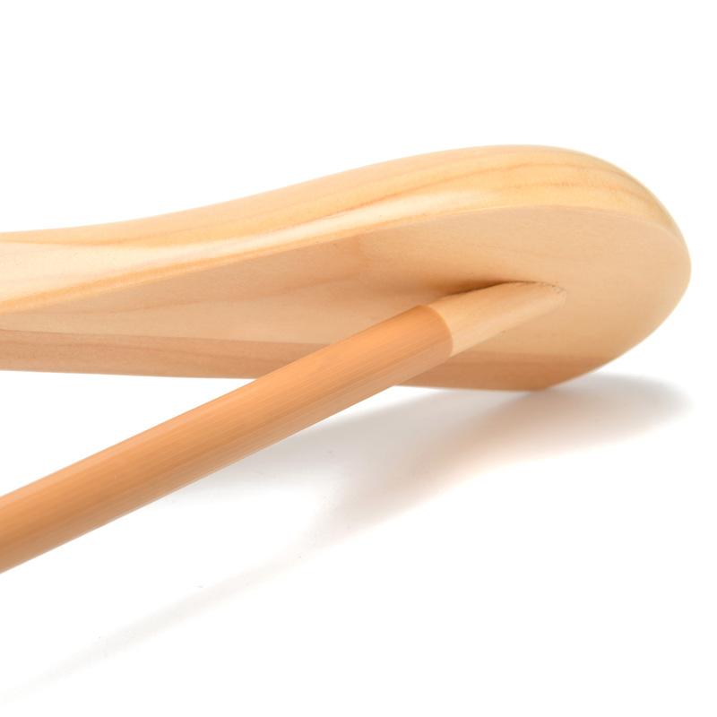 ハンガー メンズ 木製 スーツ ジャケット コート 型崩れ防止 幅広 肩 丈夫 ナチュラル ブラウン 4本セット(x4)