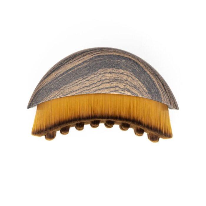 メイクブラシ リンパマッサージ フェイスブラシ 輪郭ケア 刮痧 美顔ローラー 目元 首元 ケア(x2)