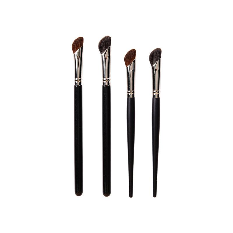 メイクブラシ レディース 馬毛 羊毛 チークブラシ ハイライトブラシ シェーディングブラシ ノーズシャドウブラシ 斜めカット