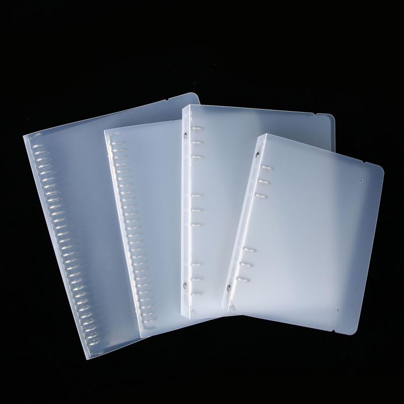 ファイル A4 A5 A6 PP製 クリアフォルダー バインダー 穴あけ式(x10)