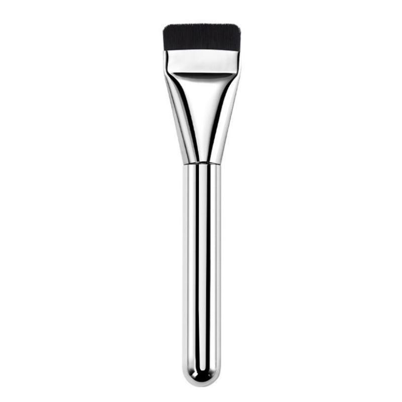 ファンデーションブラシ メイクブラシ 一文字型 扁平 平筆 無痕 跡がつきにくい リキッドファンデーション クリームファンデーション コンシーラーブラシ 尼龙製 短柄