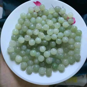 蓮の花 ビーズ 和田玉 青海石 DIY アクセサリー パーツ ドロップ ペンダント 通勤