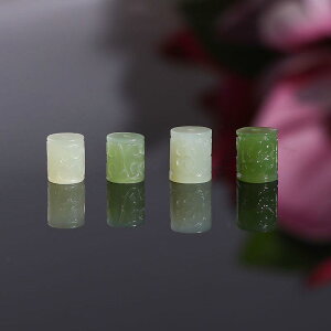 DIY用パーツ 和田玉 青玉 青海石 ブレスレット 手編み 男女兼用 アクセサリー 回型紋様 ビーズ 115mm