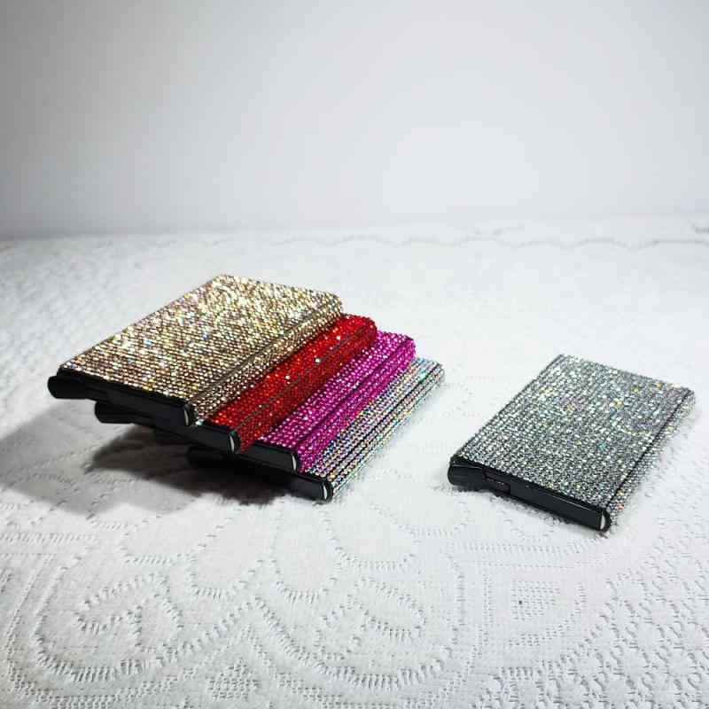 カードケース レディース キラキラ ジルコニア 名刺入れ 銀行カード クレジットカード カードホルダー ..