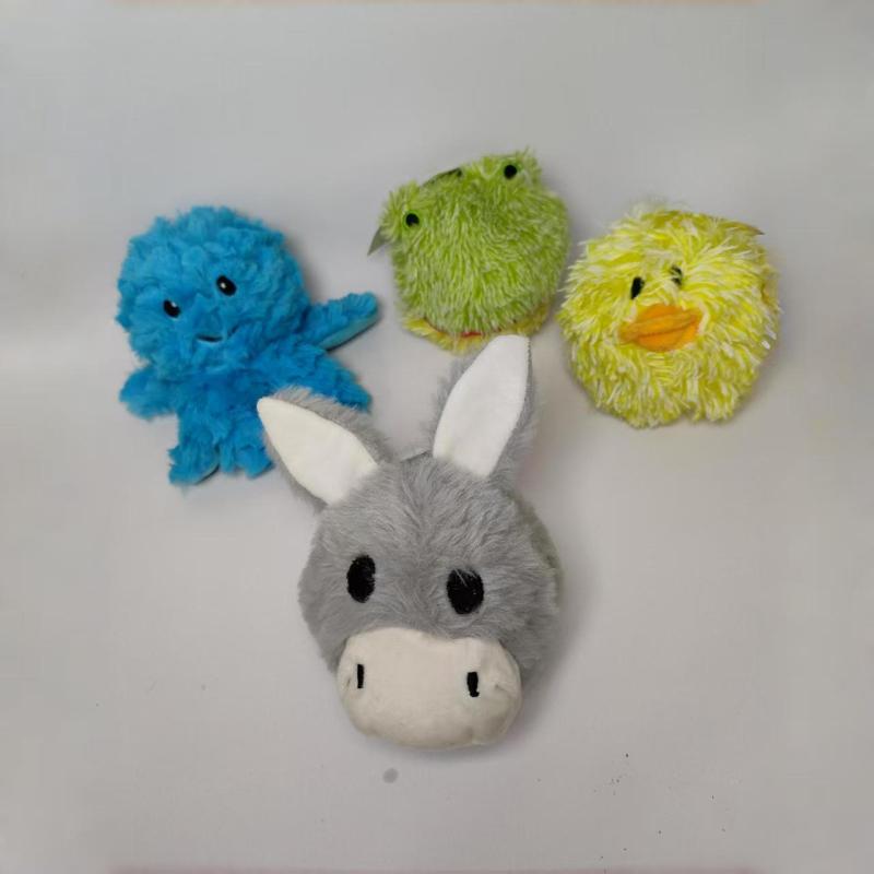 ペット用おもちゃ 発声おもちゃ ぬいぐるみ 噛むおもちゃ 投げるおもちゃ 天藍色 蛍光黄 草绿色