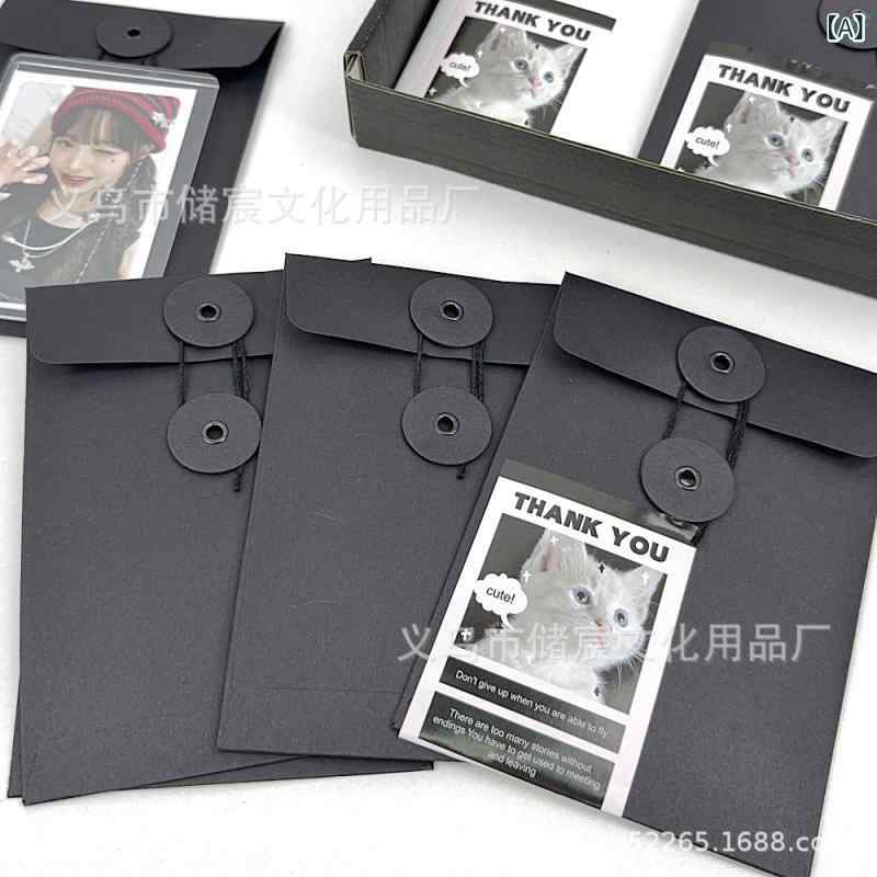 封筒 レディース メンズ 豪華感 黒 白 封筒袋 牛革風 ペーパー 素材 おしゃれ かわいい グリーティング カード メッセージ カード ギフト ラッピング