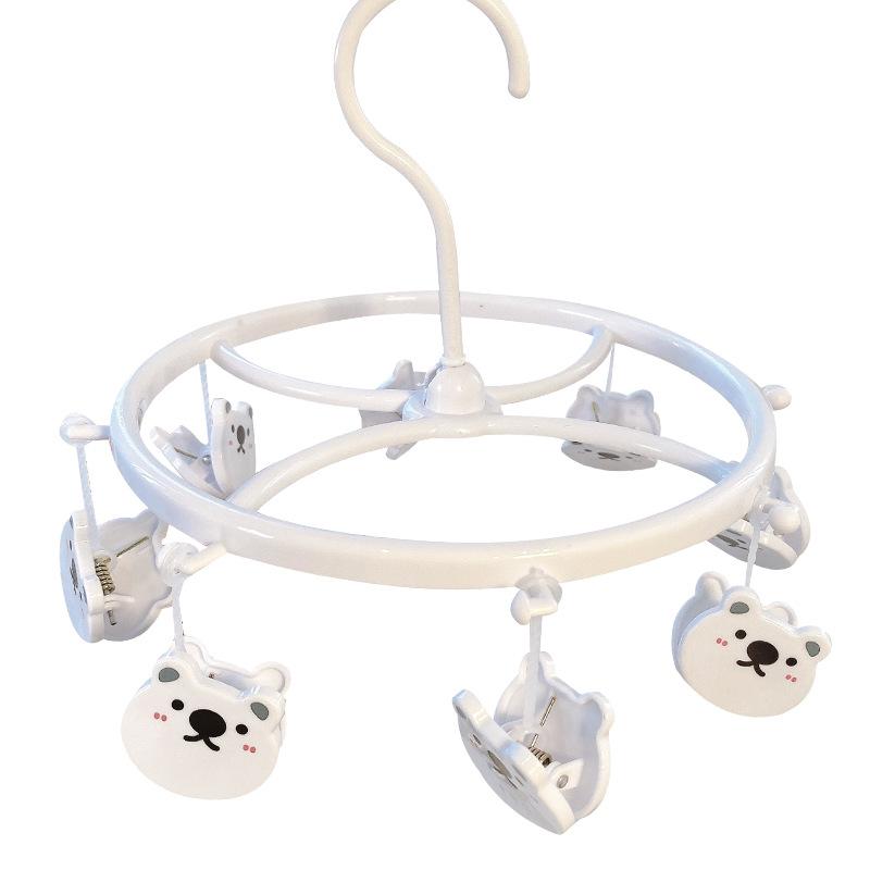 ハンガー レディース ソックス クリップ かわいい 小熊 洗濯バサミ 多機能 収納 学生 寮 下着 ピンク イチゴ 愛 ハート 白熊 豚