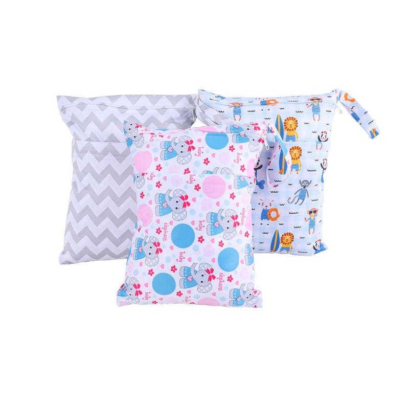 収納袋 多機能 ダブルレイヤー 防水 旅行 洗面用品 化粧品 衛生用品 生理用品 下着 衣類 小物入れ(x2)