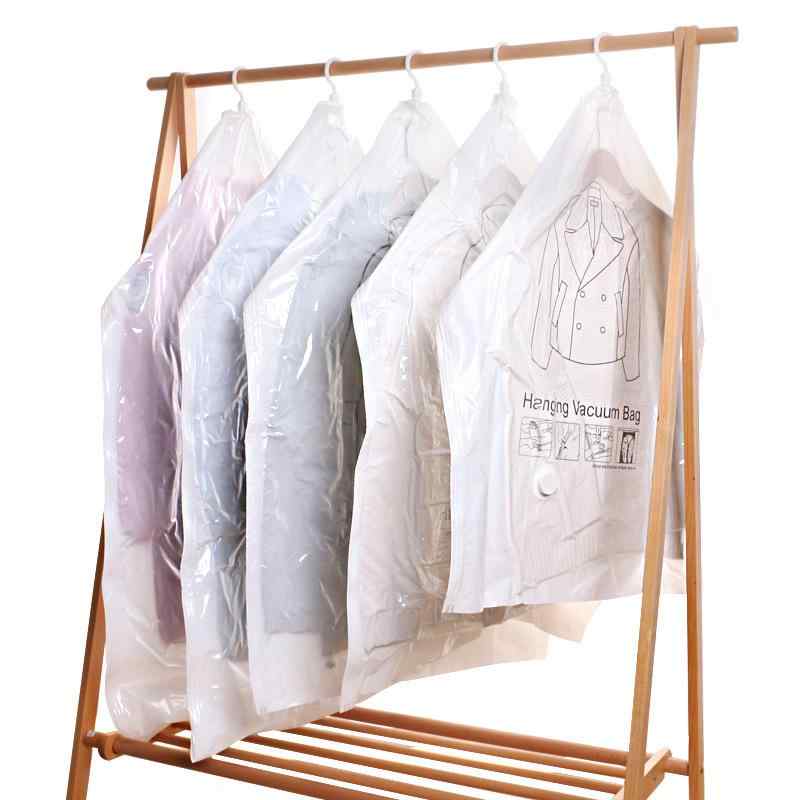 圧縮袋 ハンガー掛け式 衣類収納袋 ダウンジャケット収納 吊り下げ式 真空圧縮 省スペース 衣類ケース クローゼット収納