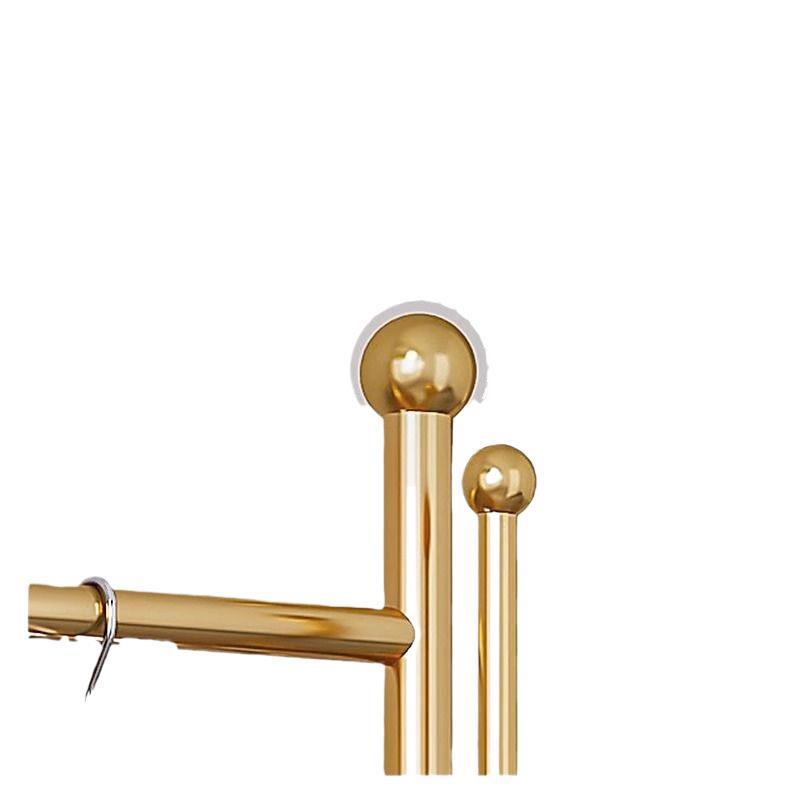 ハンガーラック レディース メンズ 衣類収納ラック キャスター付き 移動式 室内物干し スタンド コートラック 帽子掛け 鞄掛け ゴールド ブラック ホワイト