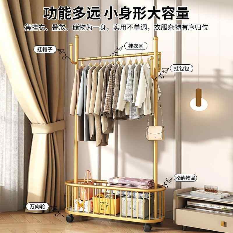ハンガーラック 金属製 寝室 リビング 玄関 大理石 北欧風 衣類収納 車輪付き コートハンガー 60cm 80cm 100cm