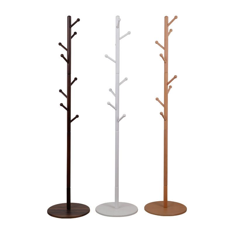 ハンガーラック 木製 ポールハンガー 帽子掛け 玄関 リビング 寝室 コート掛け スタンド おしゃれ 洋服掛け カバン掛け シンプル スリム 省スペース ナチュ...