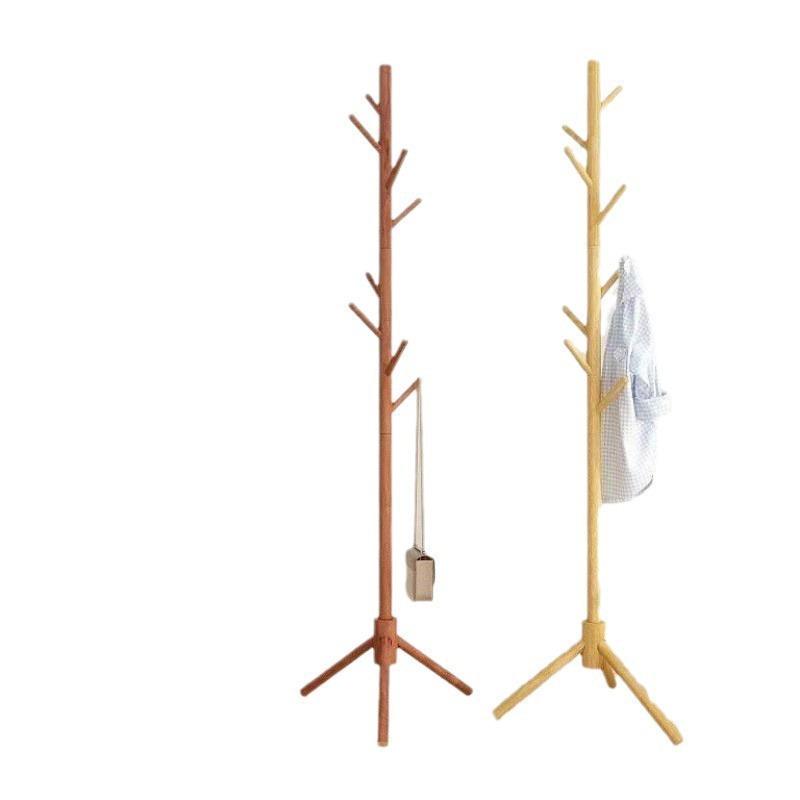 ハンガーラック 木製 衣類収納 帽子 バッグ 鞄 掛け スタンド 玄関 リビング 寝室 コートハンガー 多機能 シンプル 木目調