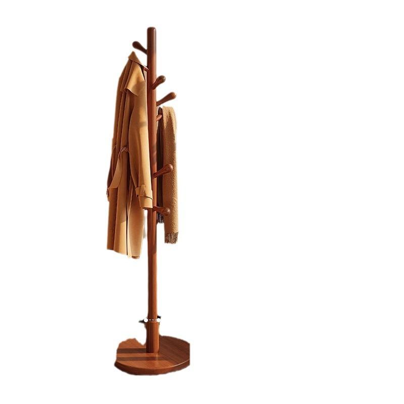 ハンガーラック 木製 おしゃれ 頑丈 丈夫 室内干し 物干しスタンド コートハンガー 洋服掛け 帽子掛け ポールハンガー 玄関収納