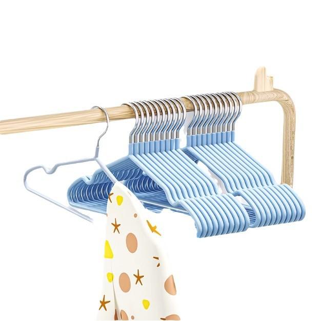 子供用ハンガー ベビー キッズ 衣類ハンガー 滑り止め 無痕 ランドリーハンガー かわいい パステルカラー 10本セット