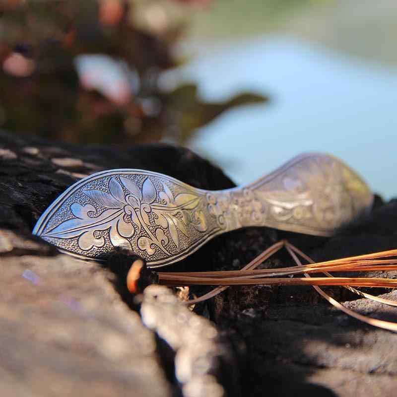 ヘアアクセサリー レディース s925 シルバー ダブルヘアピン レトロ 簪 髪飾り 和装小物