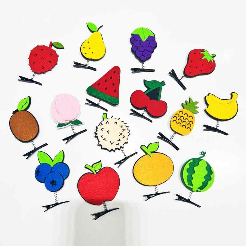 ヘアアクセサリー 子供用 かわいいスイカ フルーツモチーフ ヘアクリップ パーティー 写真撮影 ヘアバ..