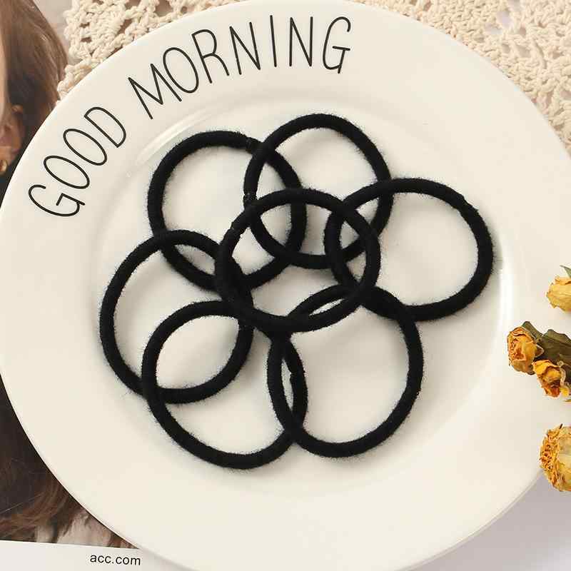 ヘアアクセサリー レディース ヘアゴム 6MM 仿羊毛 太め 大人用 ヘアバンド 髪留め 髪飾り 黒 カラフル カスタマイズ可能(x5)