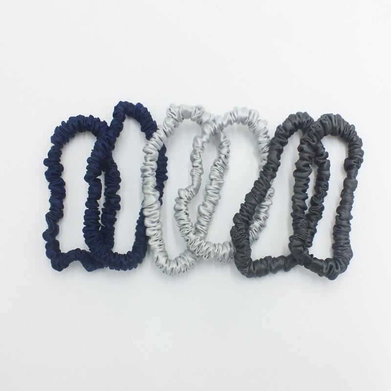 ヘアアクセサリー レディース ヘアゴム 髪飾り シュシュ 22匁 蔵青 緋ピンク 焦糖 酒紅 鉄灰 シャンパ..