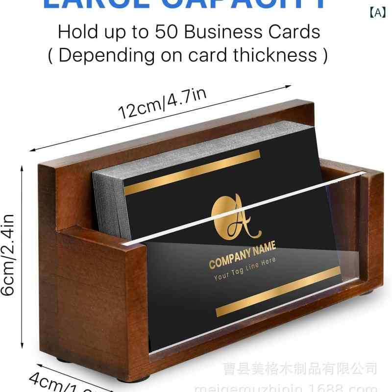 名刺入れ 木製 名刺ケース カードケース 卓上 名刺ホルダー カード収納 幾何学模様 レトロ(x100)