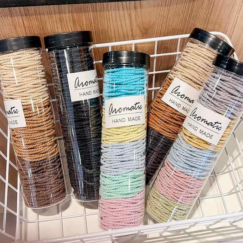 ヘアゴム レディース 高弾力 無縫製 螺纹 ヘアアクセサリー 髪留め まとめ髪 毛糸 パイル地 100本セッ..