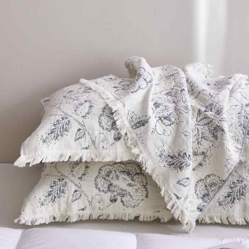 枕巾 母嬰級 全棉 色織 提花 房頭油 枕頭巾 2枚セット 四季