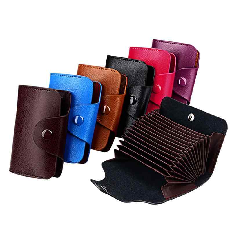 カードケース メンズ レディース 革 じゃばら式 カード入れ 大容量 スキミング防止 磁気防止 スリム 薄型 おしゃれ かわいい 通勤 ビジネス 多機能 6色(x2)