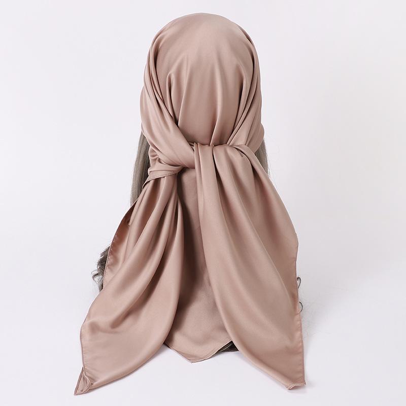 楽天リモコンタウンエコ 楽天市場店スカーフ ストール レディース タッチ 大判 正方形 単色 ショール 絹 風 紫外線対策 日焼け対策 春夏 秋冬（x2）