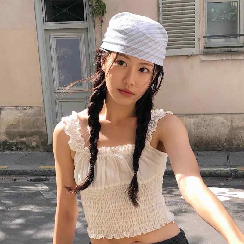 スカーフ バンダナ レディース ヘアバンド ブルー ストライプ柄 かわいい 韓国 ヘアアレンジ 春夏(x2)