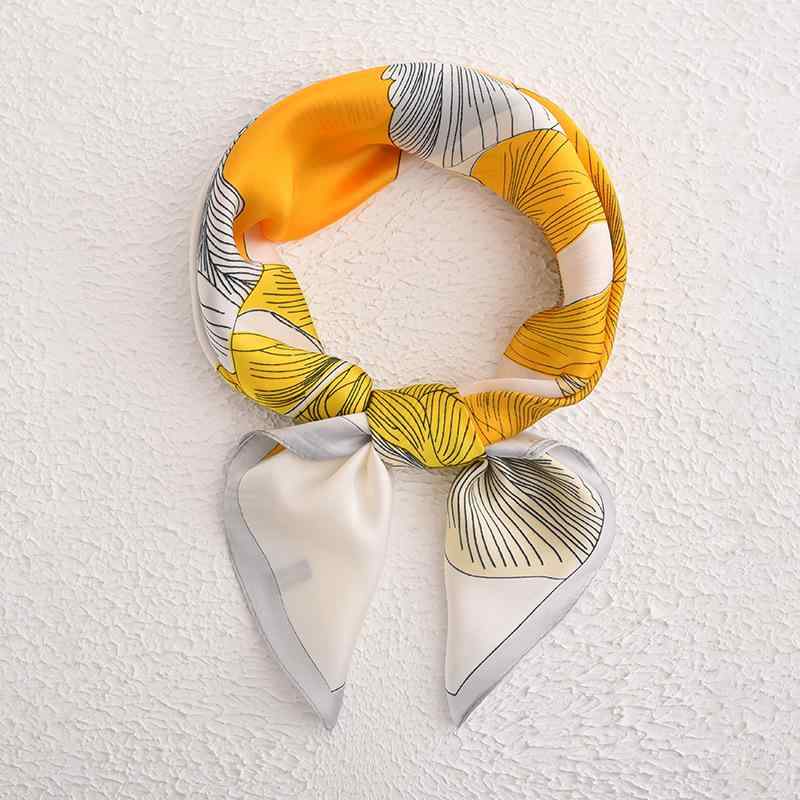 スカーフ レディース 花柄 タッチ 正方形 70cm 春物 赤 黄色 大判 ストール 紫外線対策 冷房対策 首巻き バッグ飾り ヘアアクセサリー かわいい 韓国...