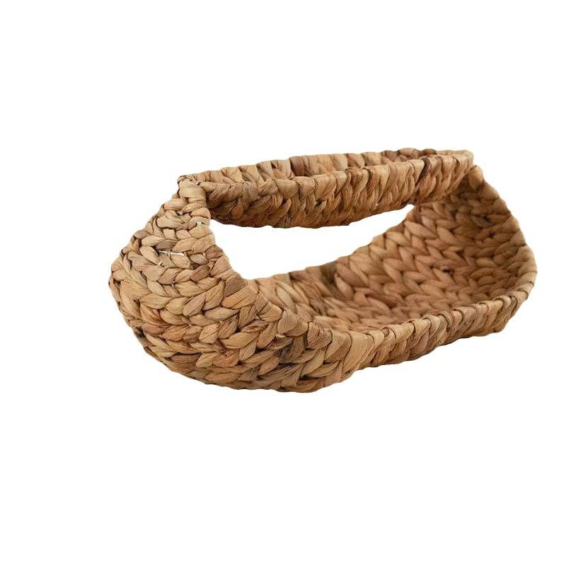 収納かご レディース メンズ 水草 草編み フルーツ 菓子 パン 衛生用品 洗面用品 化粧品 収納 バスケット ティッシュケース 日式(x100)