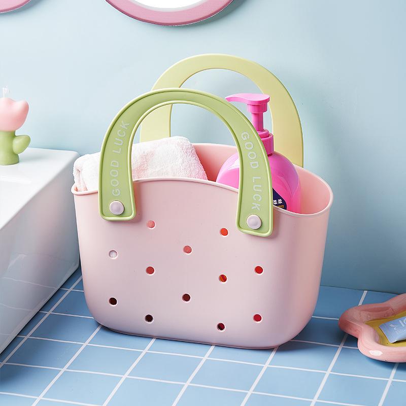 手提げかご バスケット レディース ピクニック 買い物かご フルーツ 野菜 収納 ランドリー バスケット 浴室 脱衣所 洗濯物入れ カートゥーン風