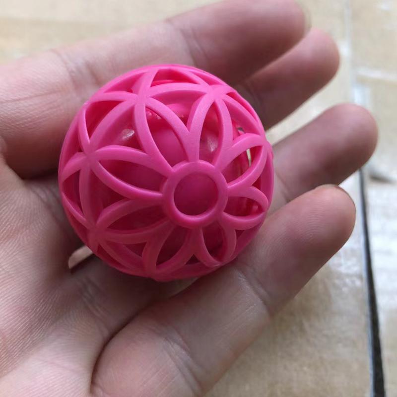 クリーニングボール バッグ 財布 粘着ボール ゴミ ホコリ 汚れ除去 ピンク ブラック(x3)