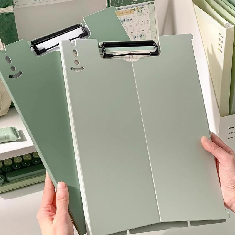 クリップボード レディース メンズ A4 ファイル バインダー 下敷き 試験用紙 会議 記録 縦型 PP 80枚